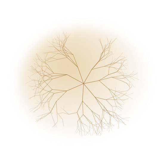 Abstract takkenpatroon op zachte, beige achtergrond